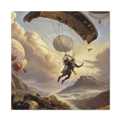 "Paratrooper's Heavenly Descent" - Canvas