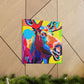 "Moose in Pop Art" - Canvas