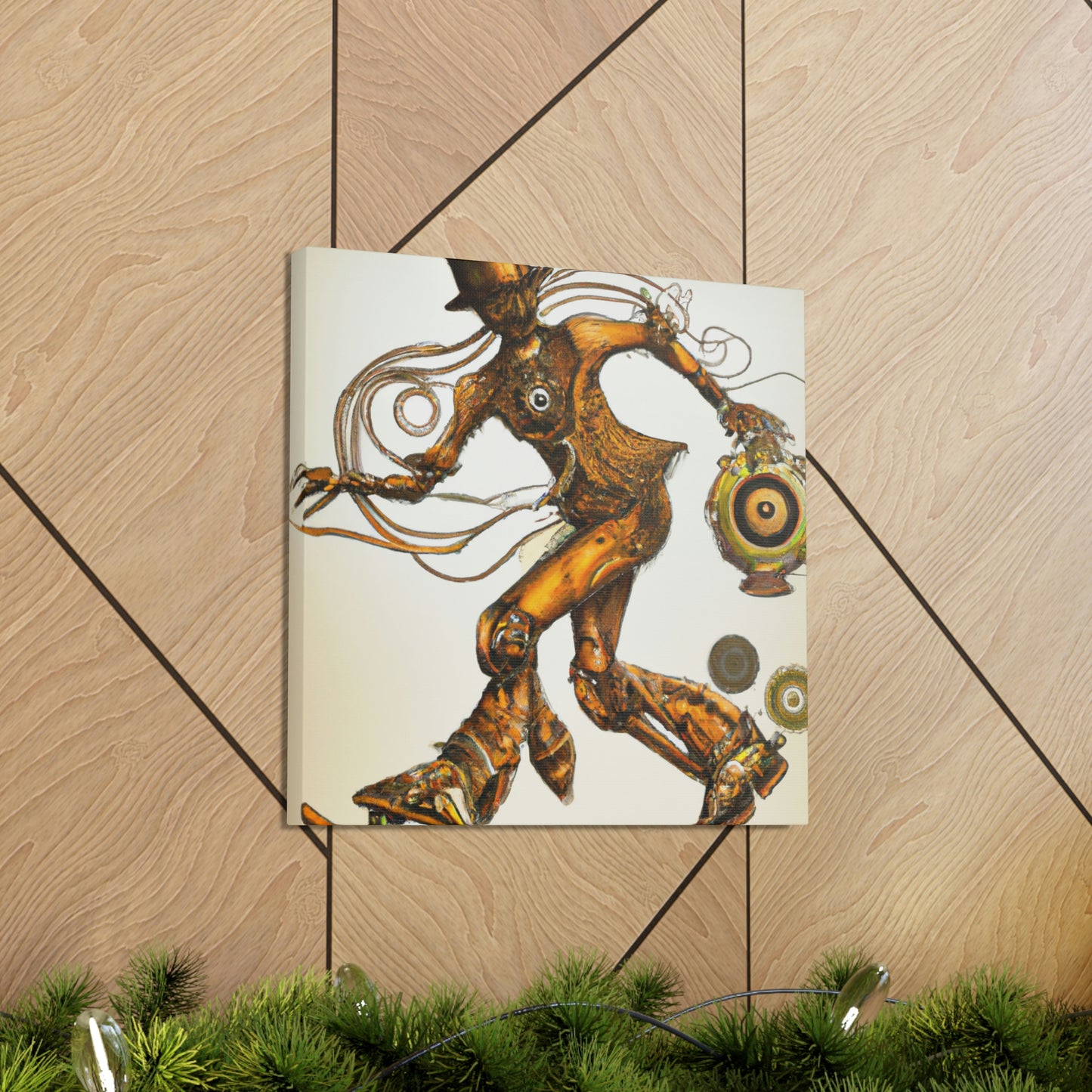 Skateboarding in Steampunk - Canvas