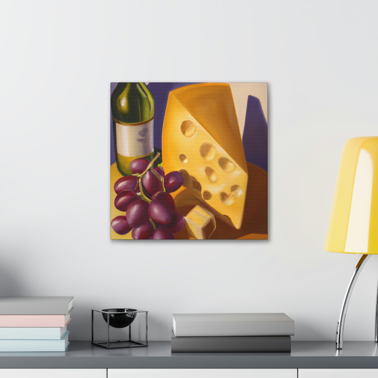 Cheese and Grapes Feast - Canvas