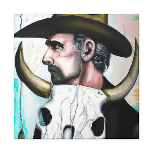 "Cow Skull Symphony" - Canvas