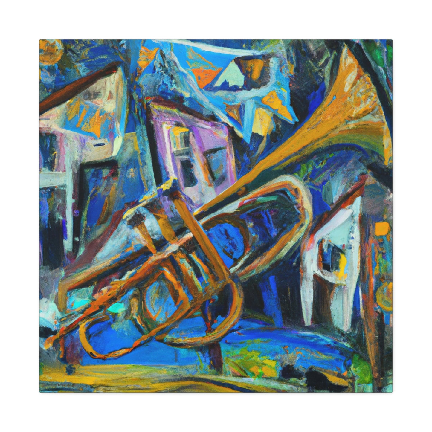 Serenading Trumpet Melody - Canvas