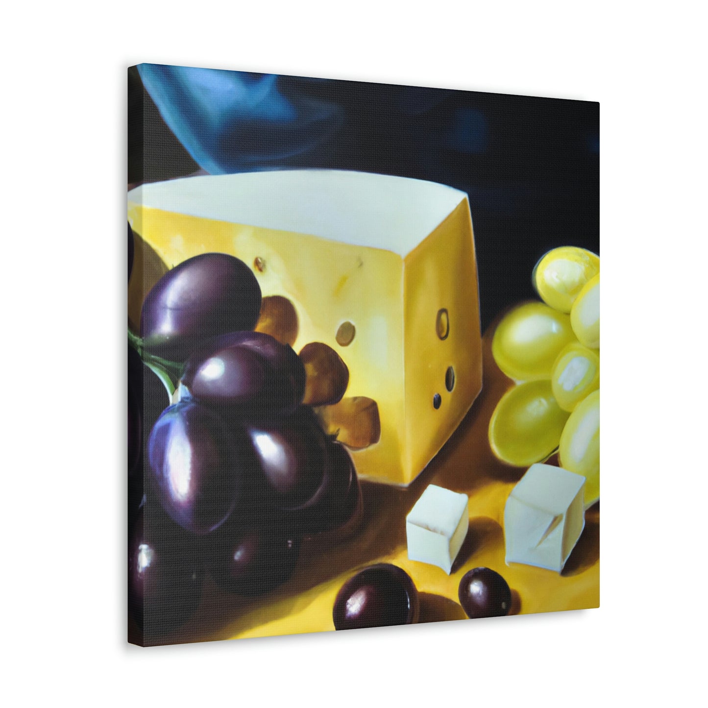 Cheese and Grapes Tapestry - Canvas