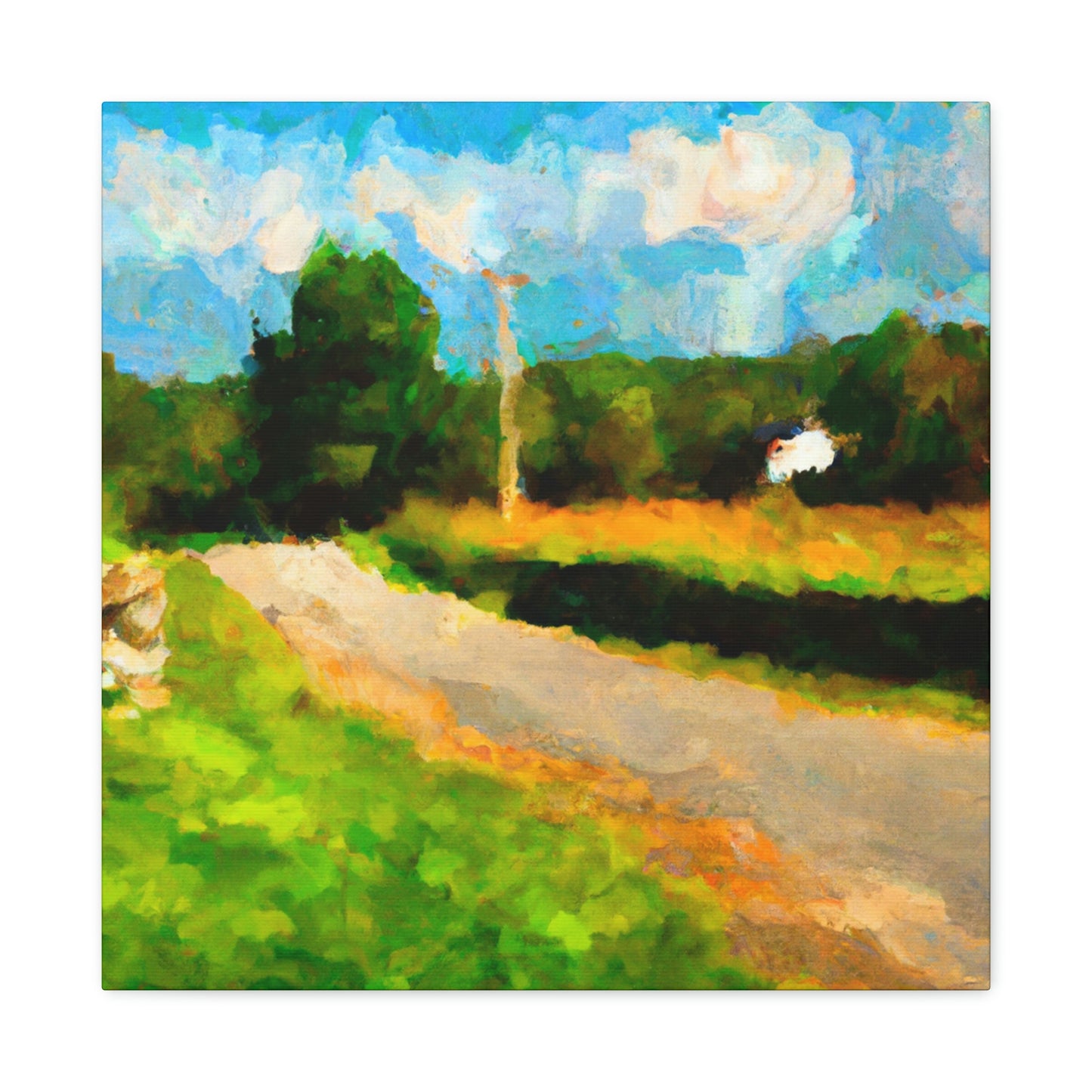 "Country Road Impressionism" - Canvas