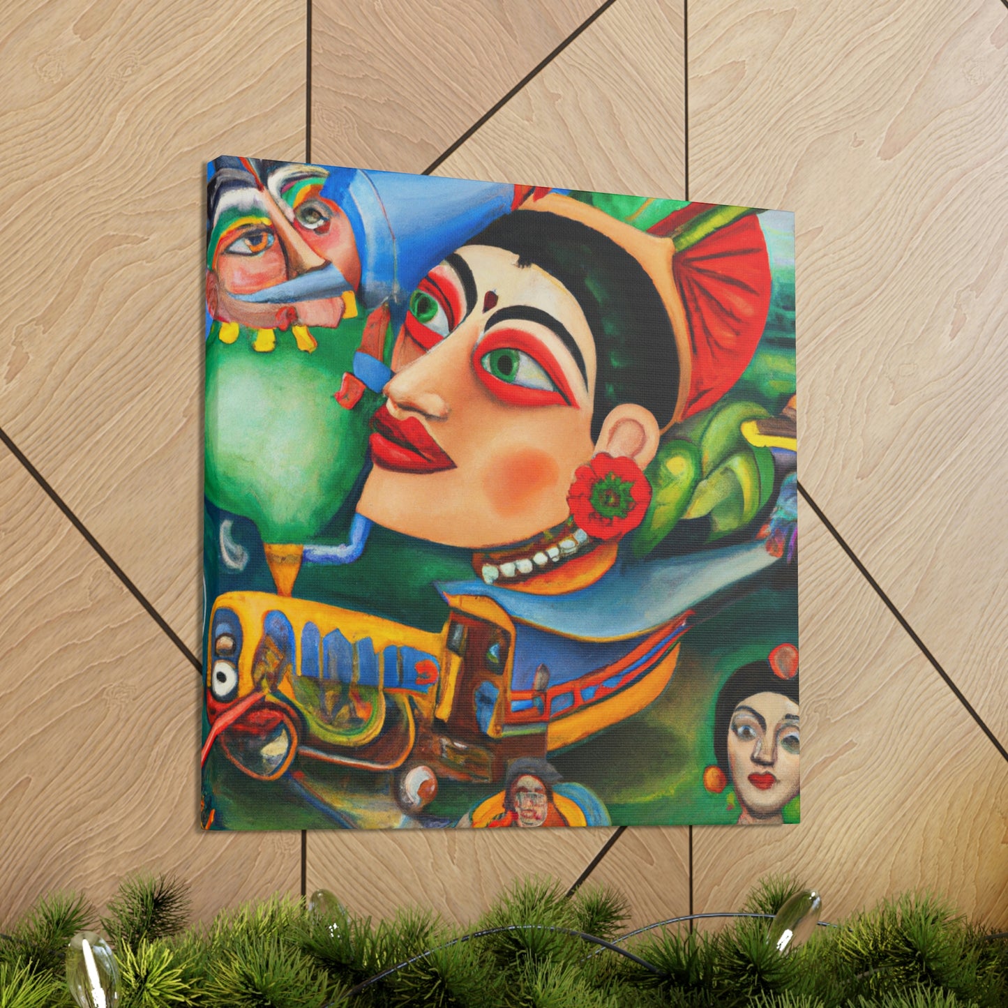 Nose Art on Clouds - Canvas