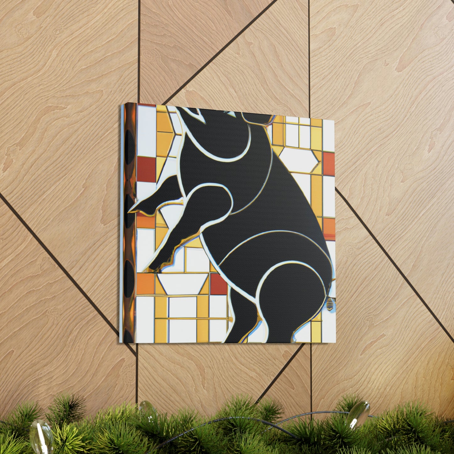 "Ceramic Cosmic Piglet" - Canvas