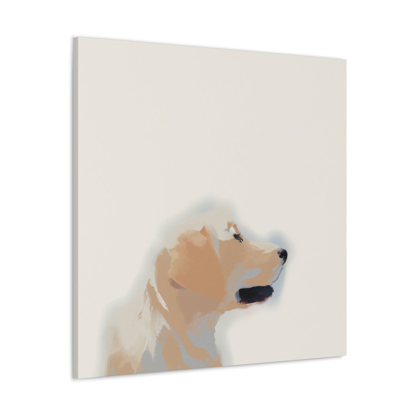 "Golden Retriever Minimalism" - Canvas