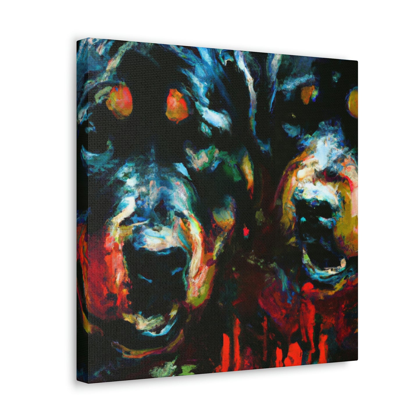 "Rottweiler in Impressionism" - Canvas