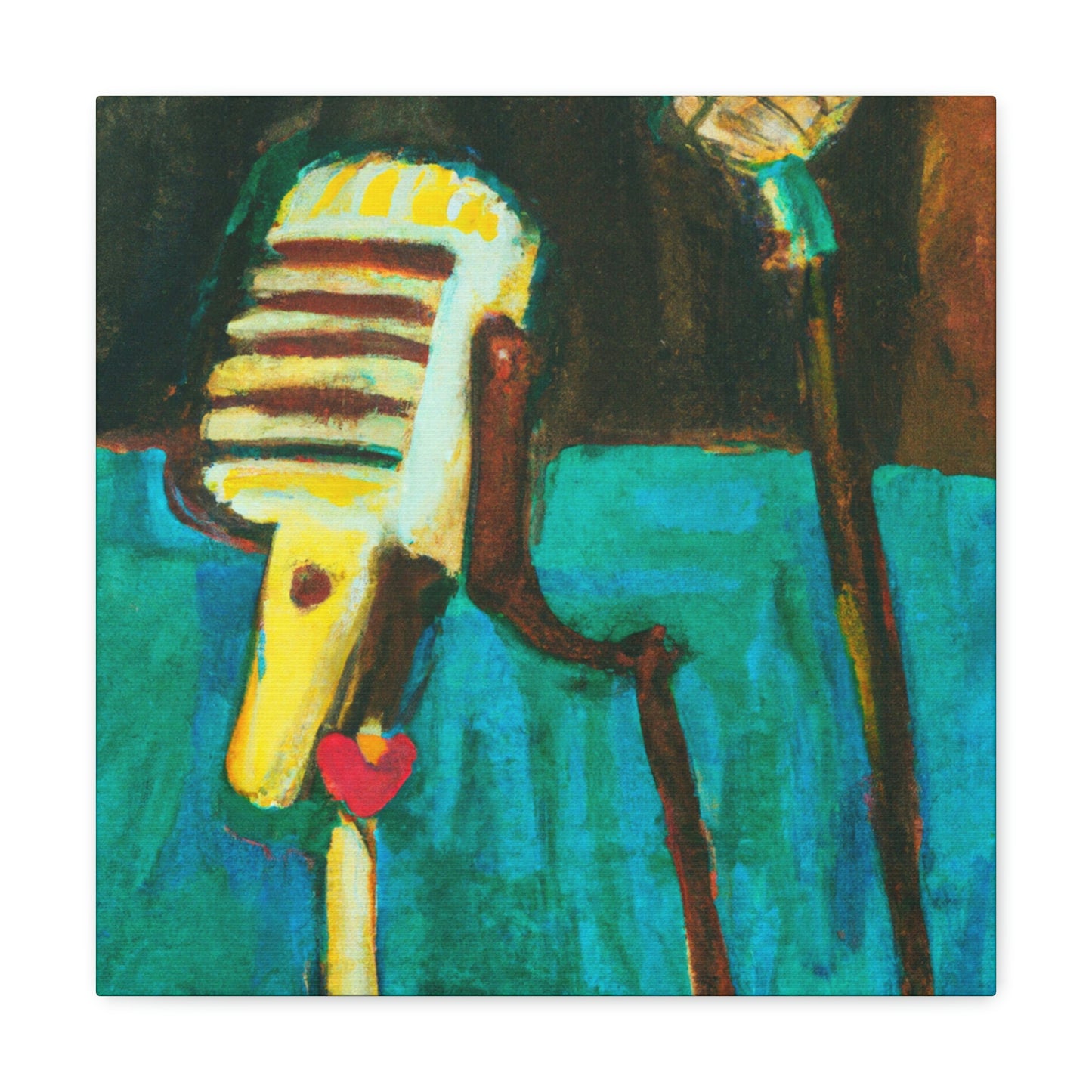 The Mic and Mood - Canvas