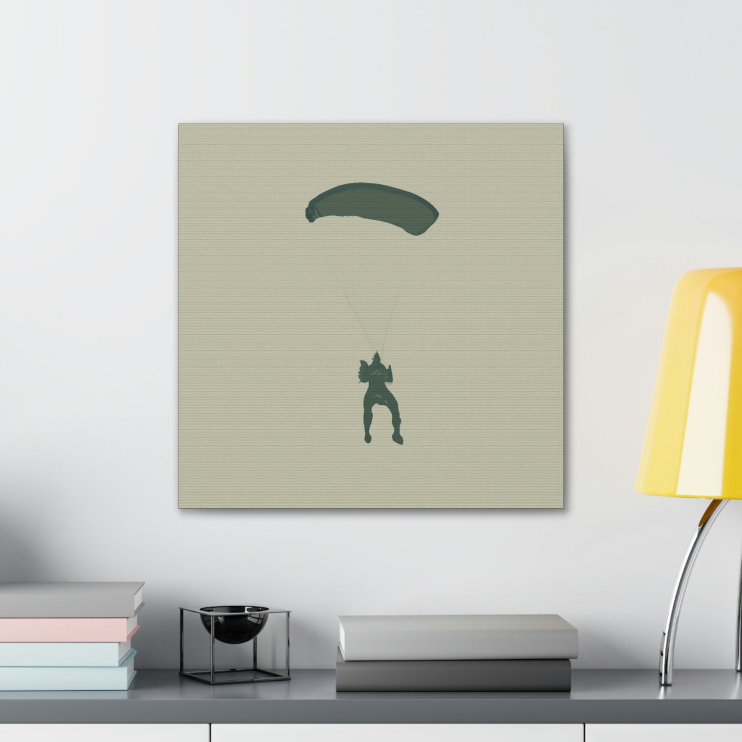 "Paratrooper in Flight" - Canvas