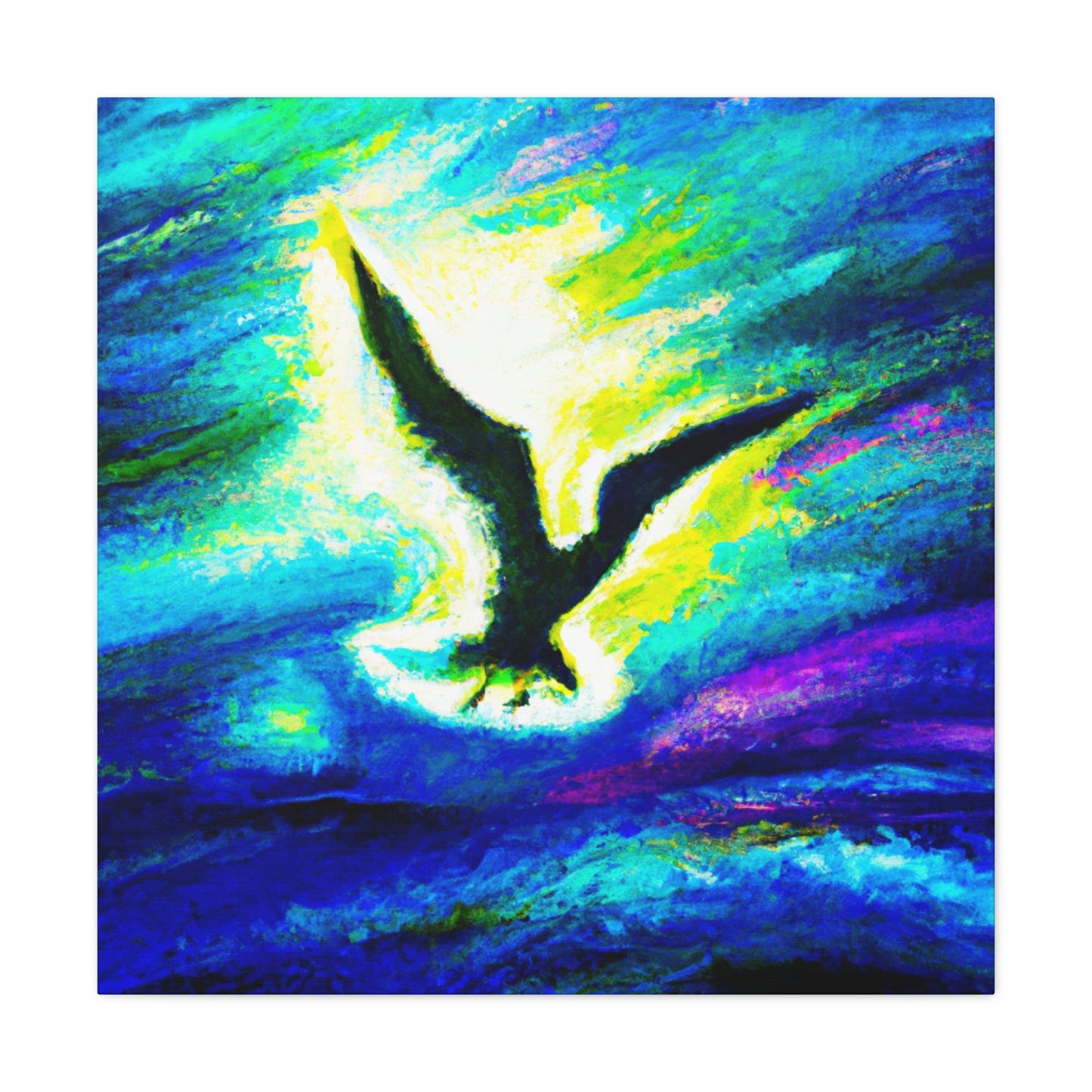 Seagull in Flight - Canvas