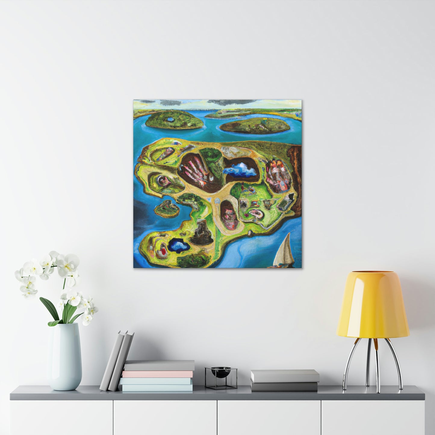 "Archipelago in Surrealism" - Canvas