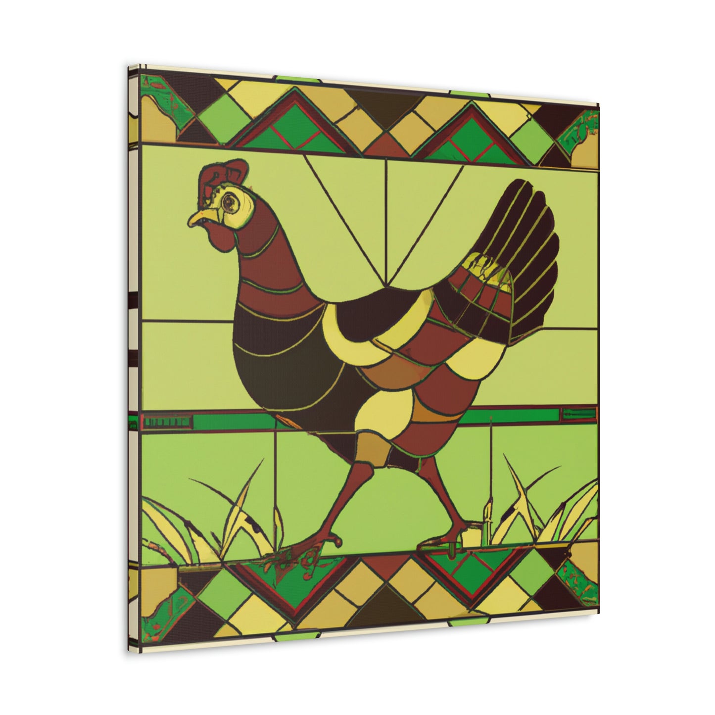 "Hen in the Roaring Twenties" - Canvas