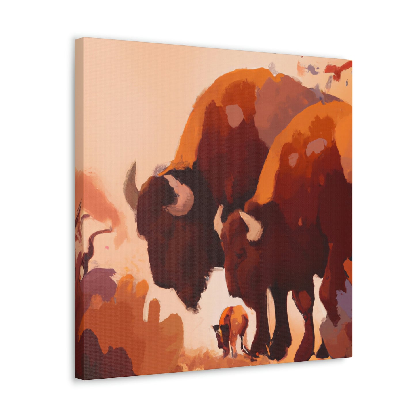 "Bison in Art Deco" - Canvas