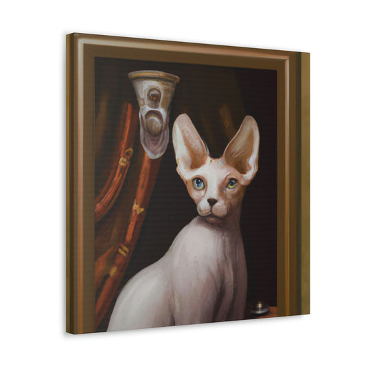 Mysterious Sphynx Portrait - Canvas