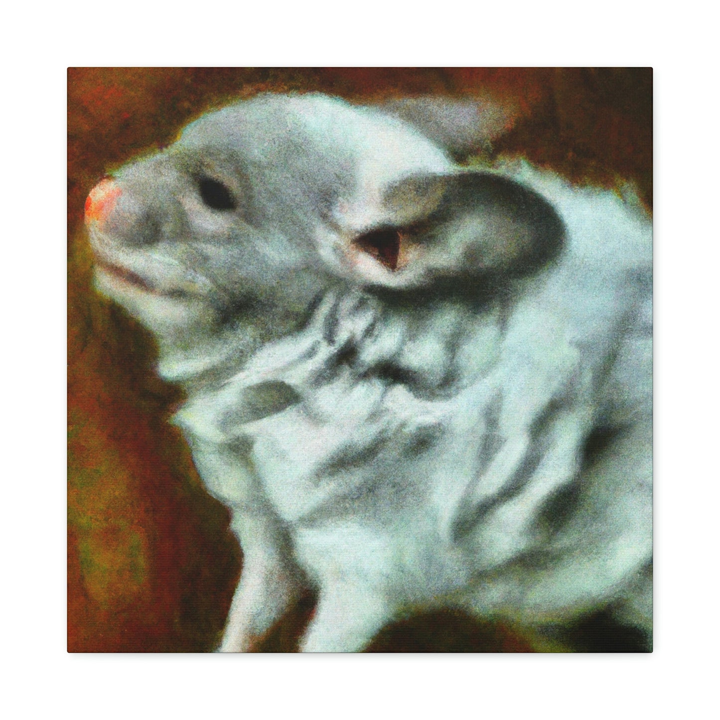 "Chinchilla in Moonlight" - Canvas