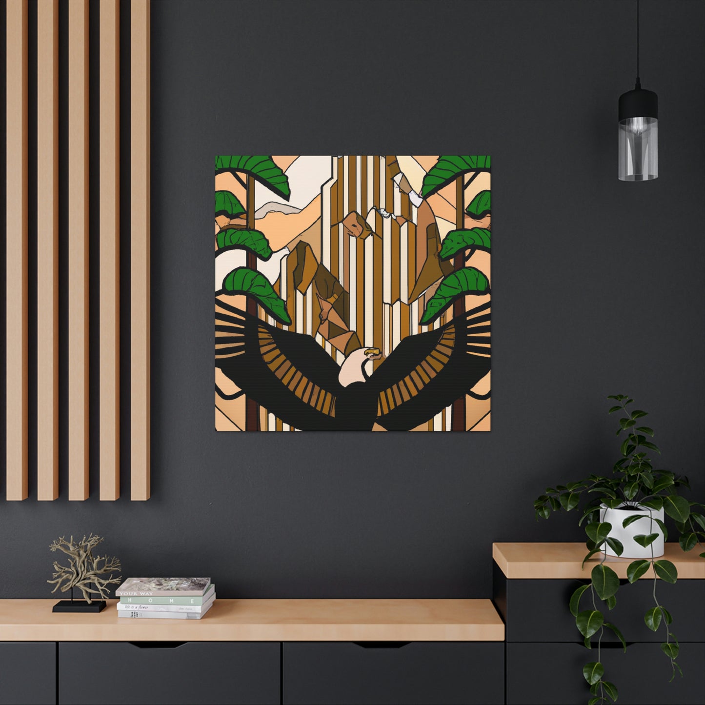 "Condor's Roaring Artwork" - Canvas