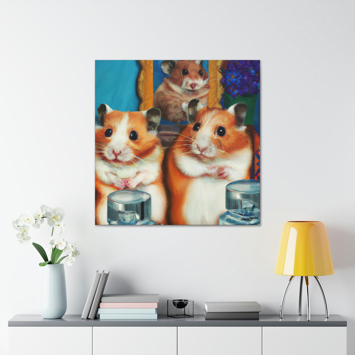 "Hamsters In Art Deco" - Canvas