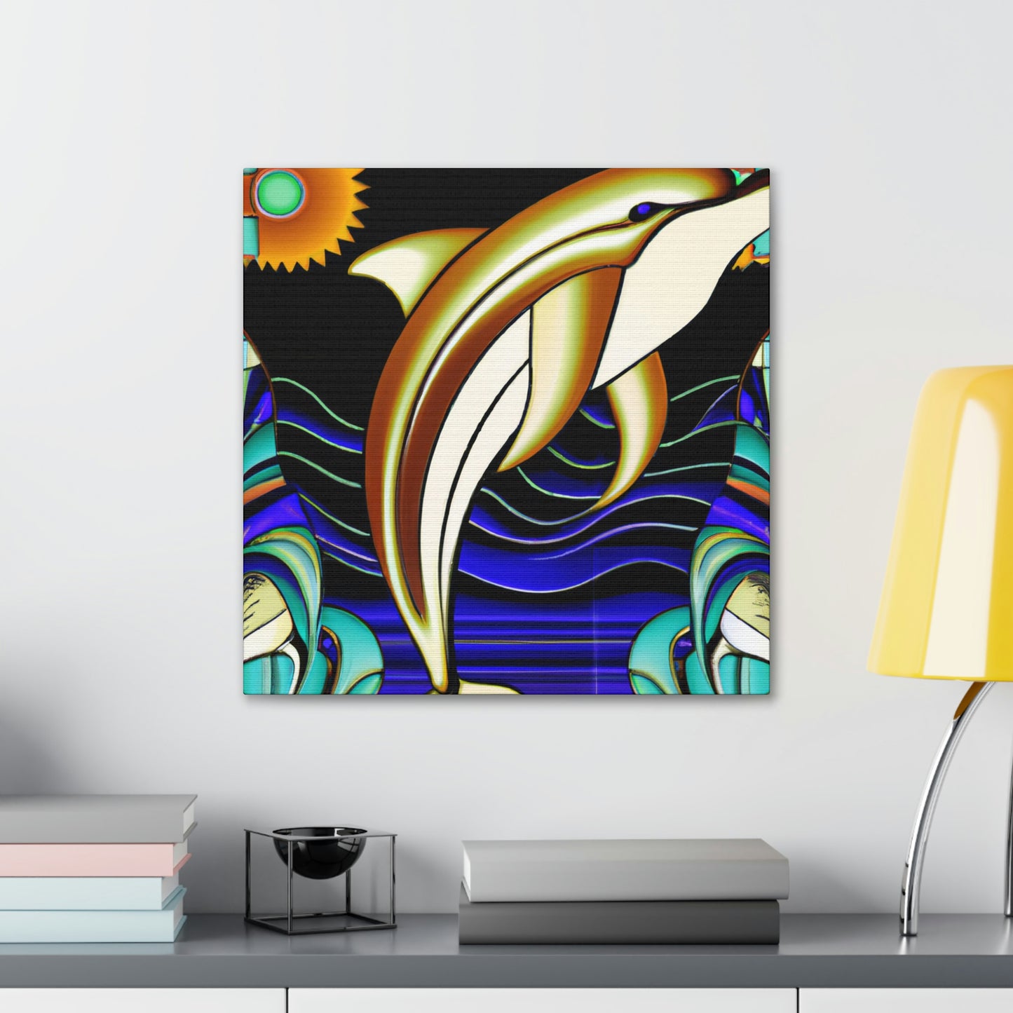 "Dance of the Dolphins" - Canvas