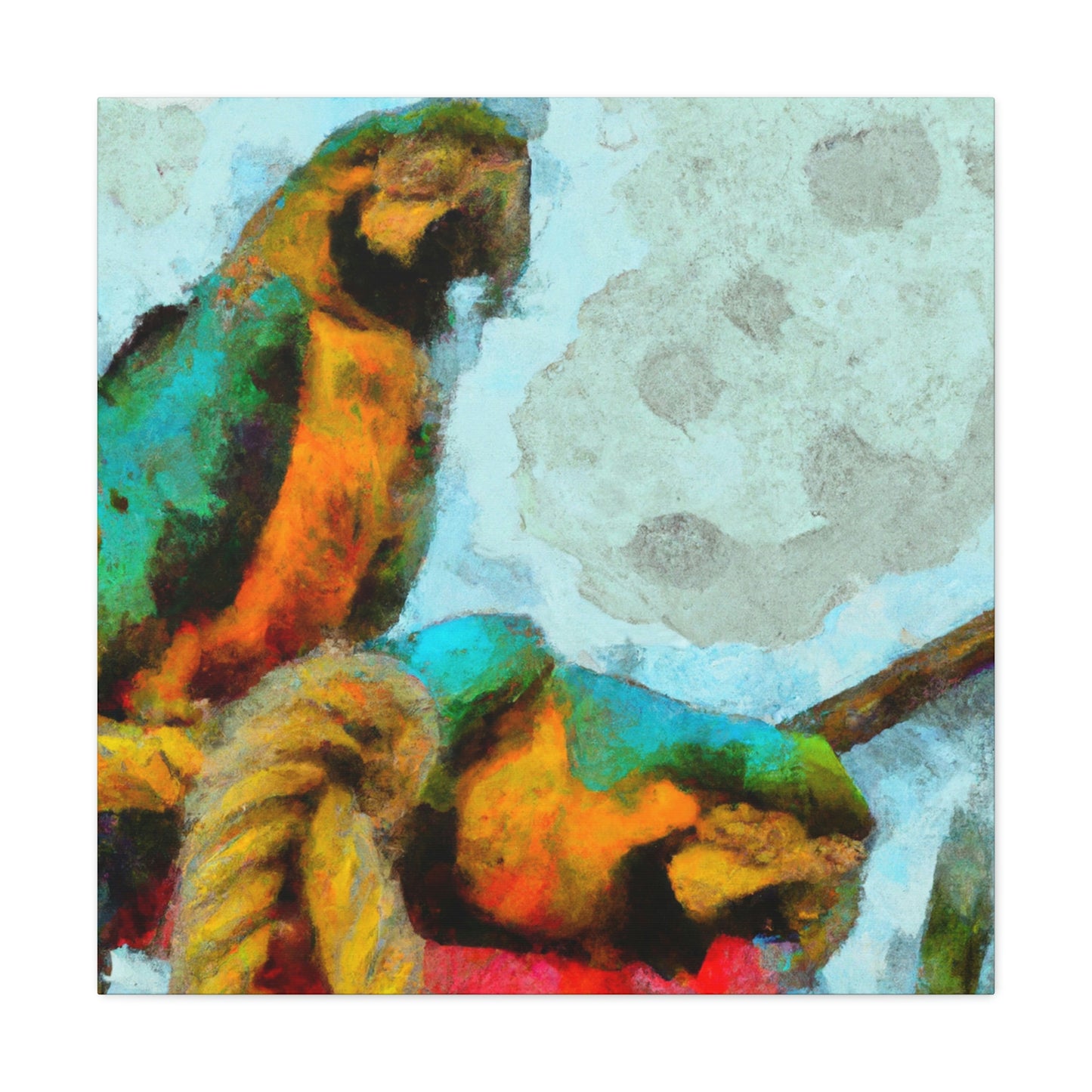 "Macaws in Harmony" - Canvas