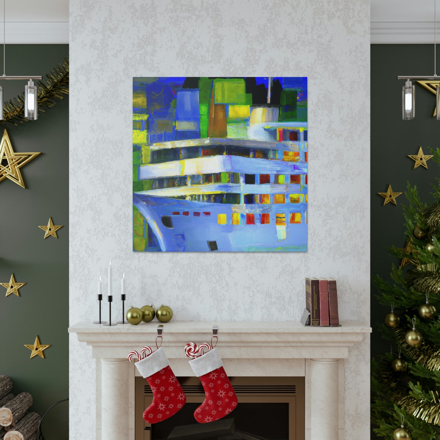 Cruise Ship Abstraction - Canvas