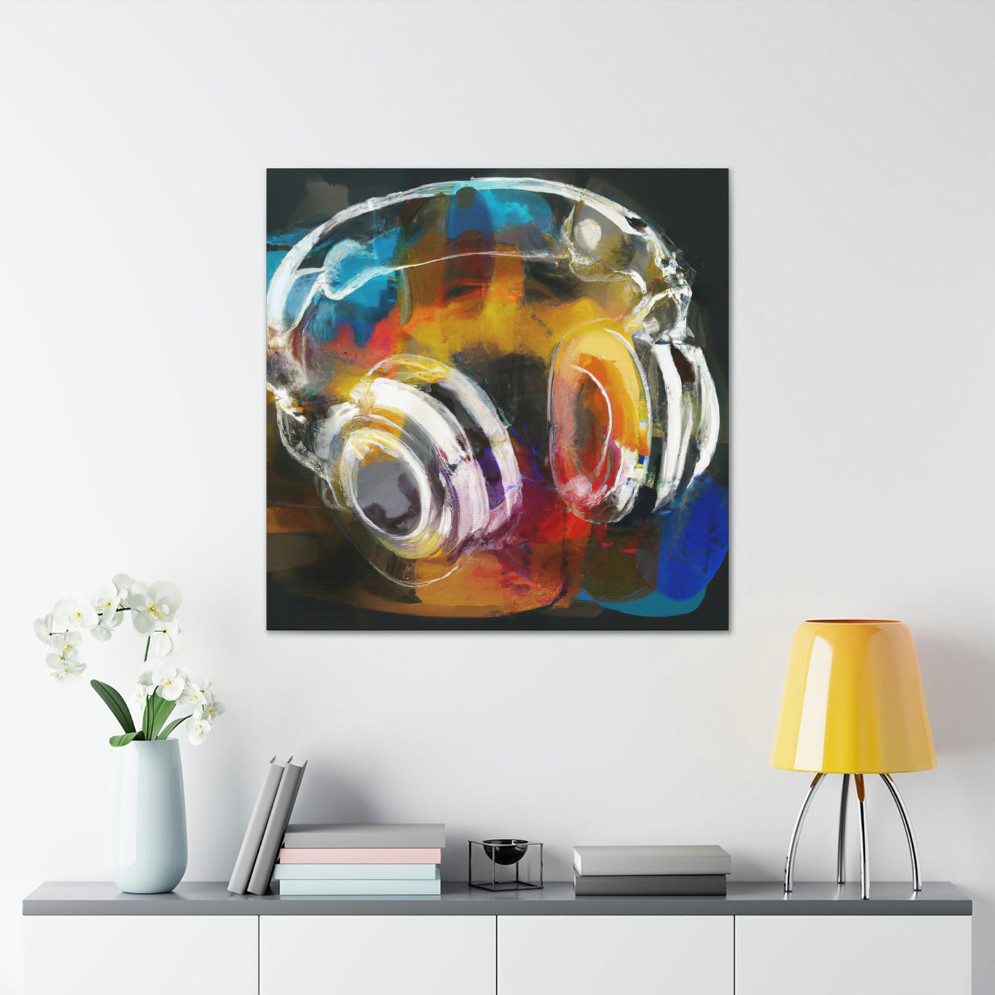 "Headphone Music Dreaming" - Canvas