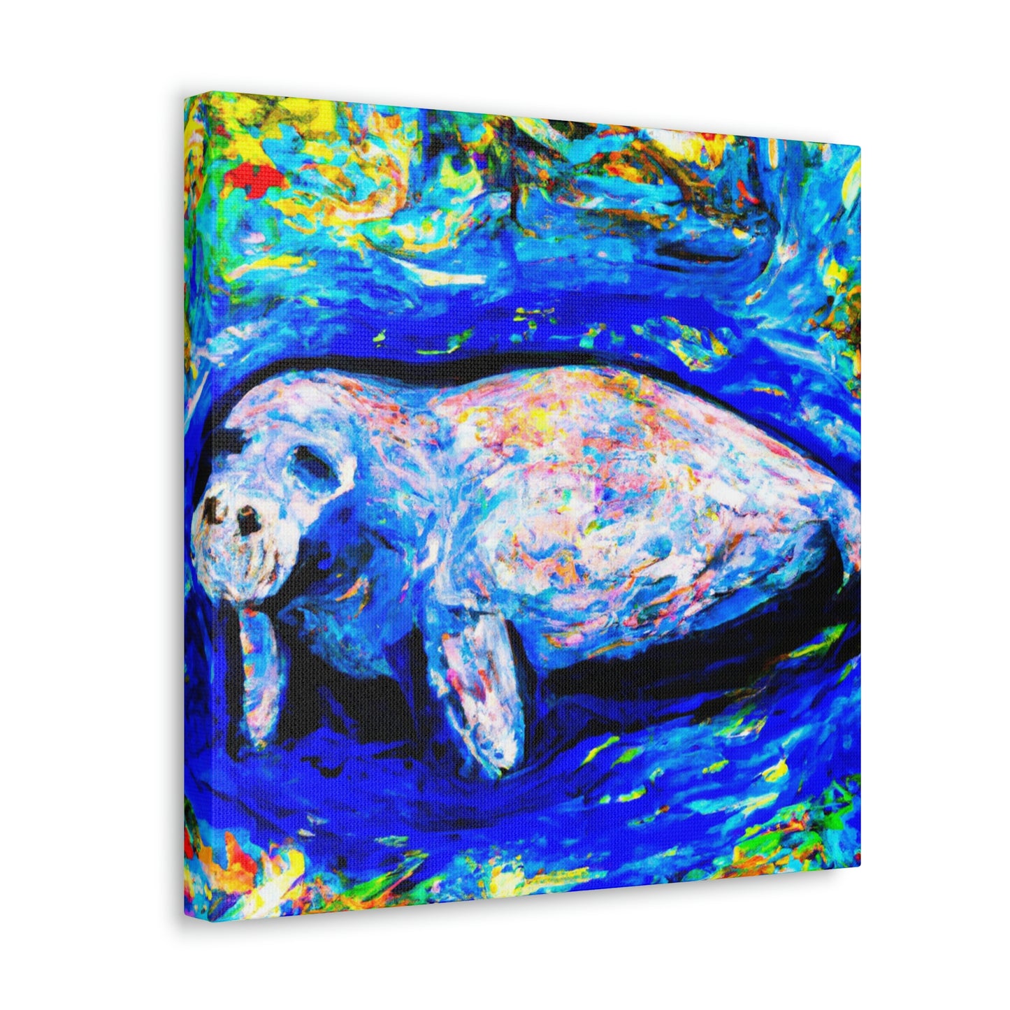 Manatee in Expressionism - Canvas