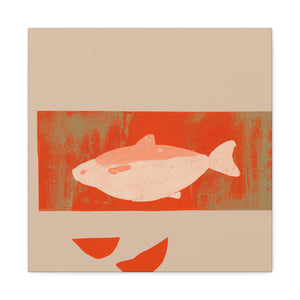 "Salmon in Simplicity" - Canvas