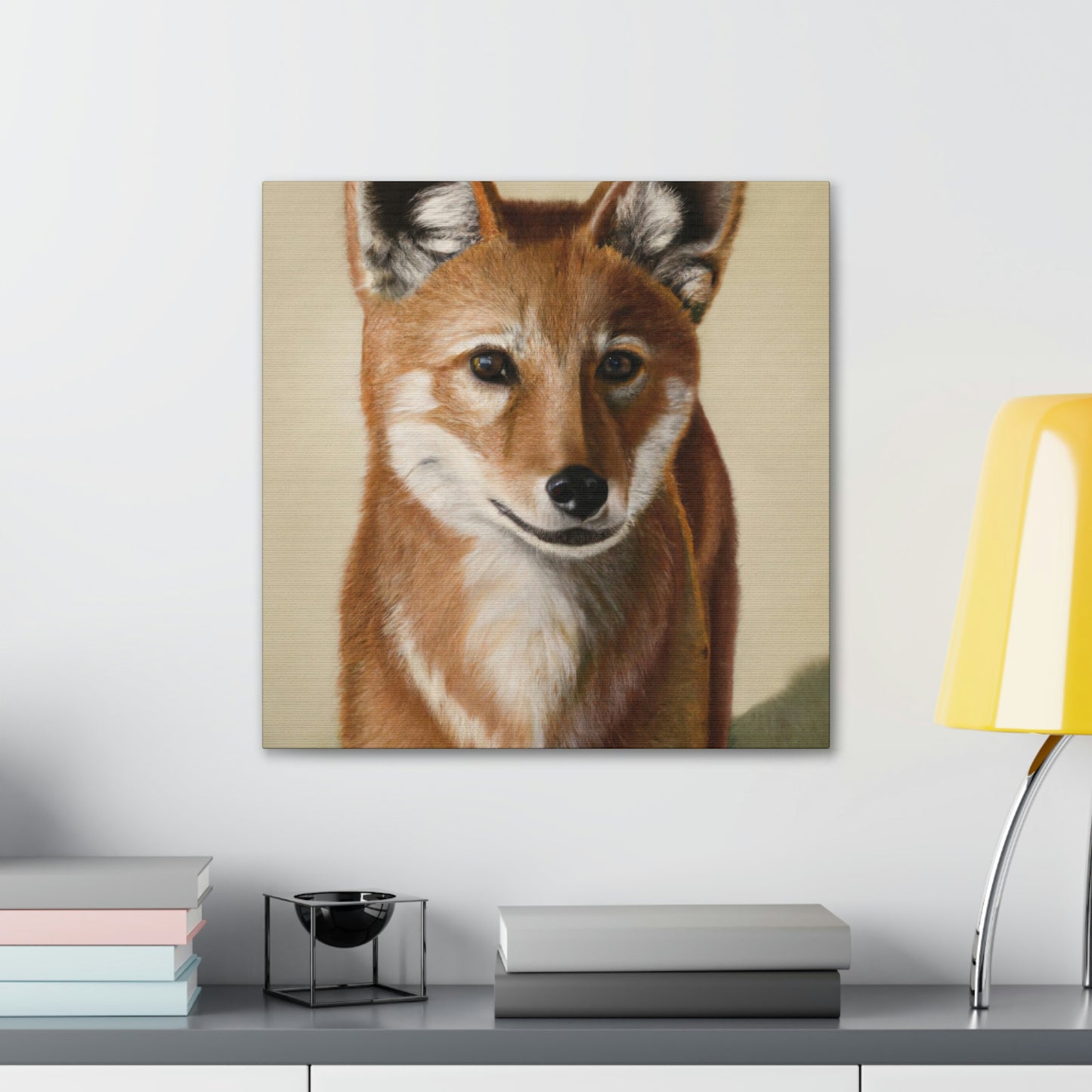 Dhole in Hyperrealism - Canvas