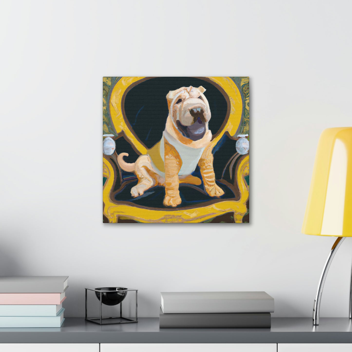 "Shining Shar Pei Splendor" - Canvas