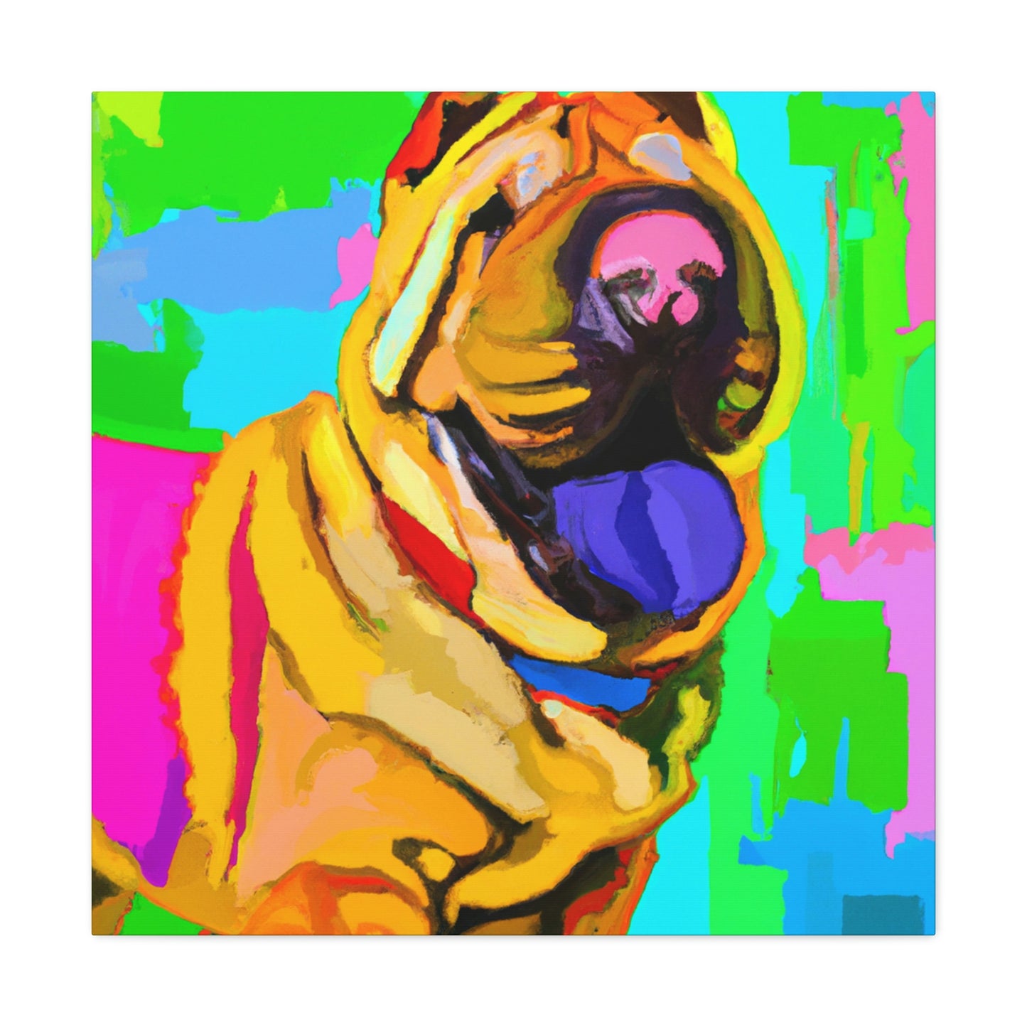 Shar Pei Minimalism - Canvas