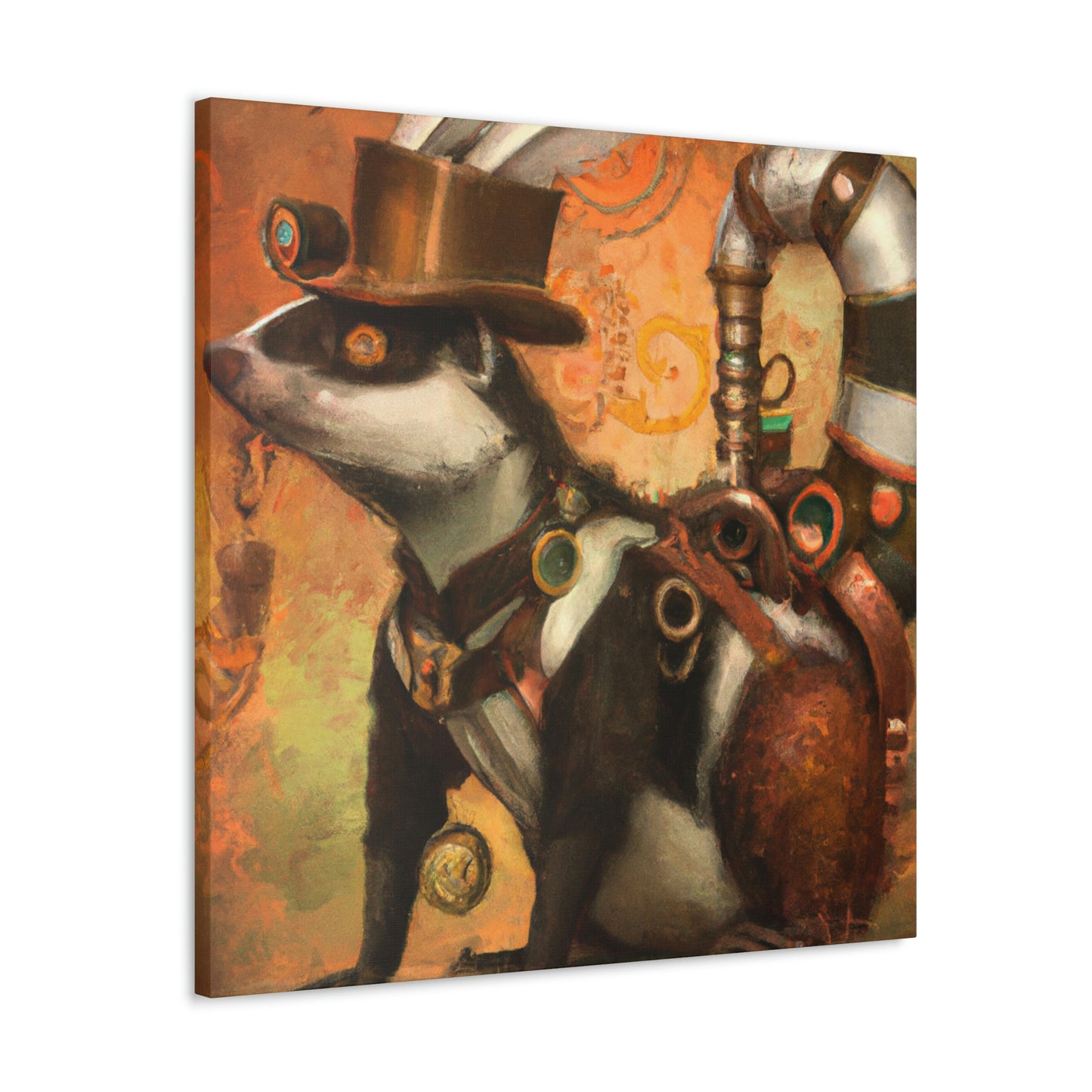 Skunk In Steam-Time - Canvas