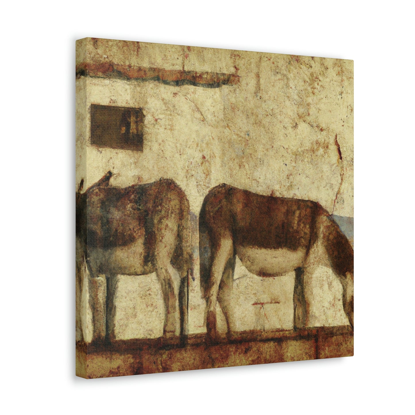 "Donkey in Deco Style" - Canvas