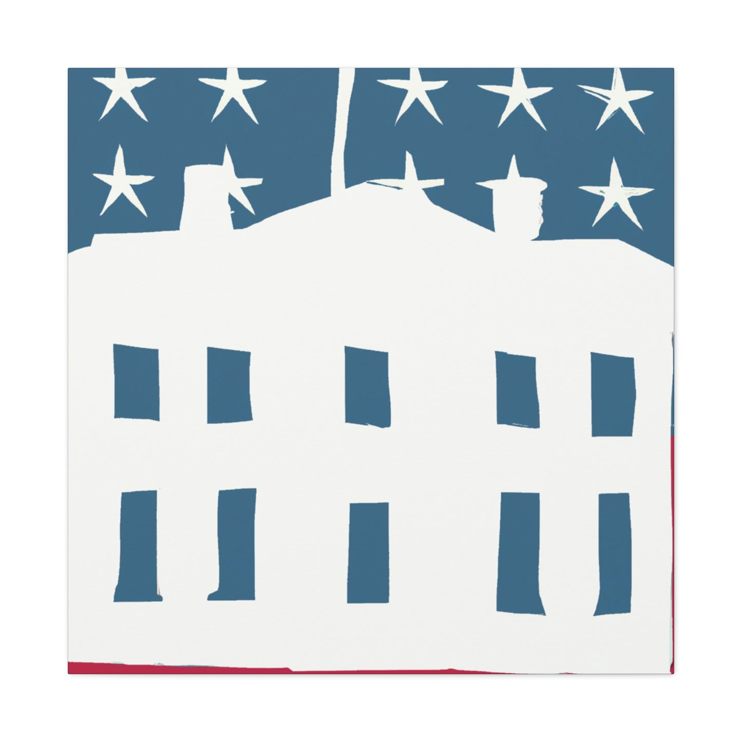 "White House Simplicity" - Canvas