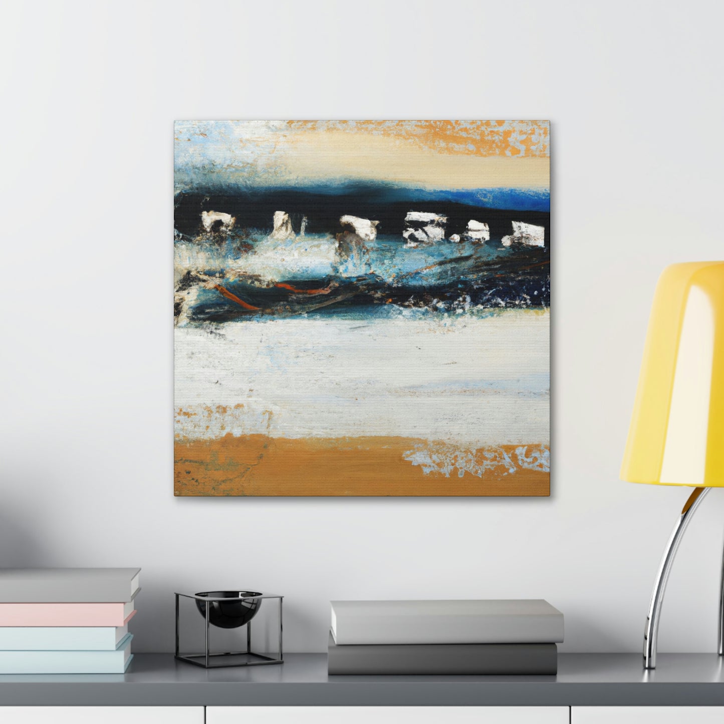 "Tides against the Seawall" - Canvas