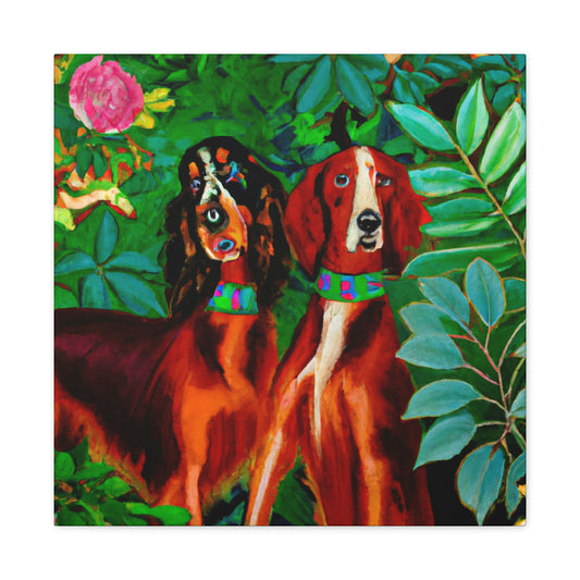 "Irish Setter Reflection" - Canvas