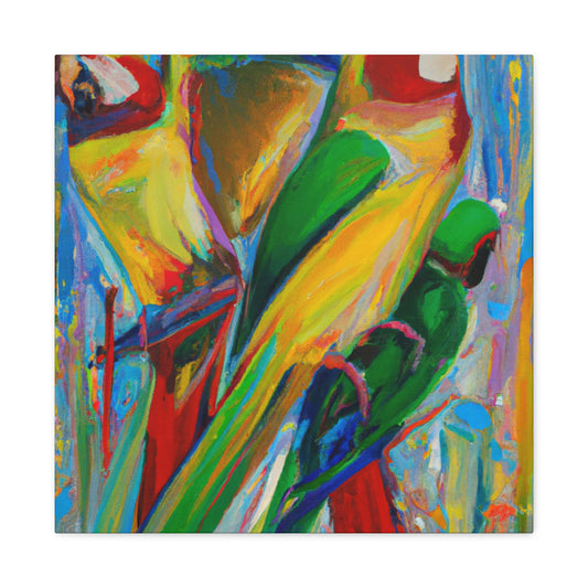 "Conures in Expressionism" - Canvas