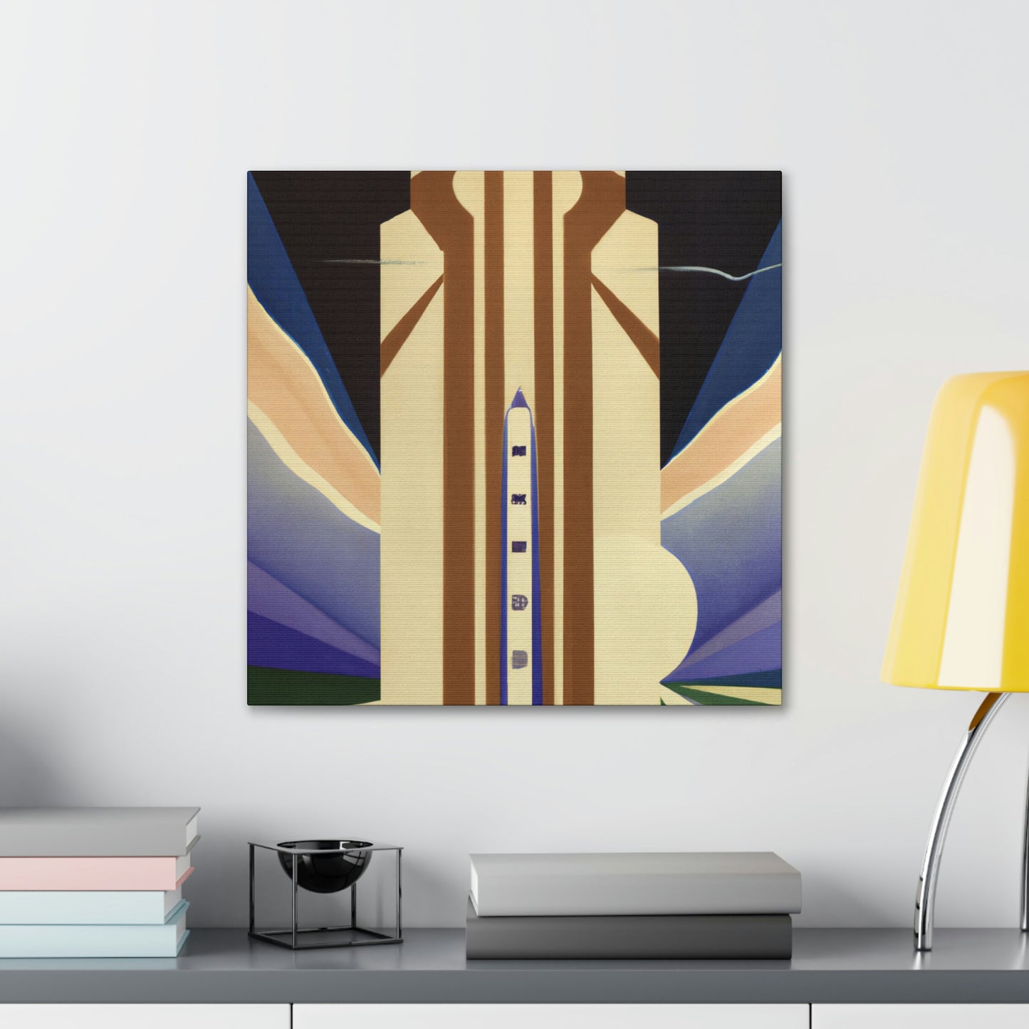 "Gilded City Silo" - Canvas