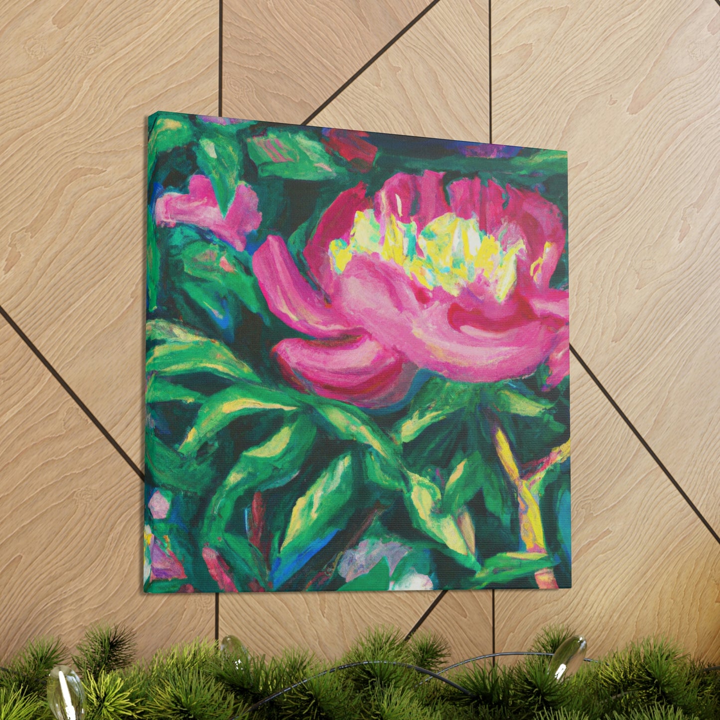 "Peony in Expressionism" - Canvas