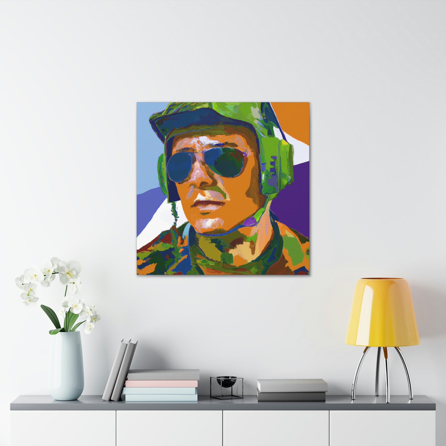 Pilot in Pop Art - Canvas