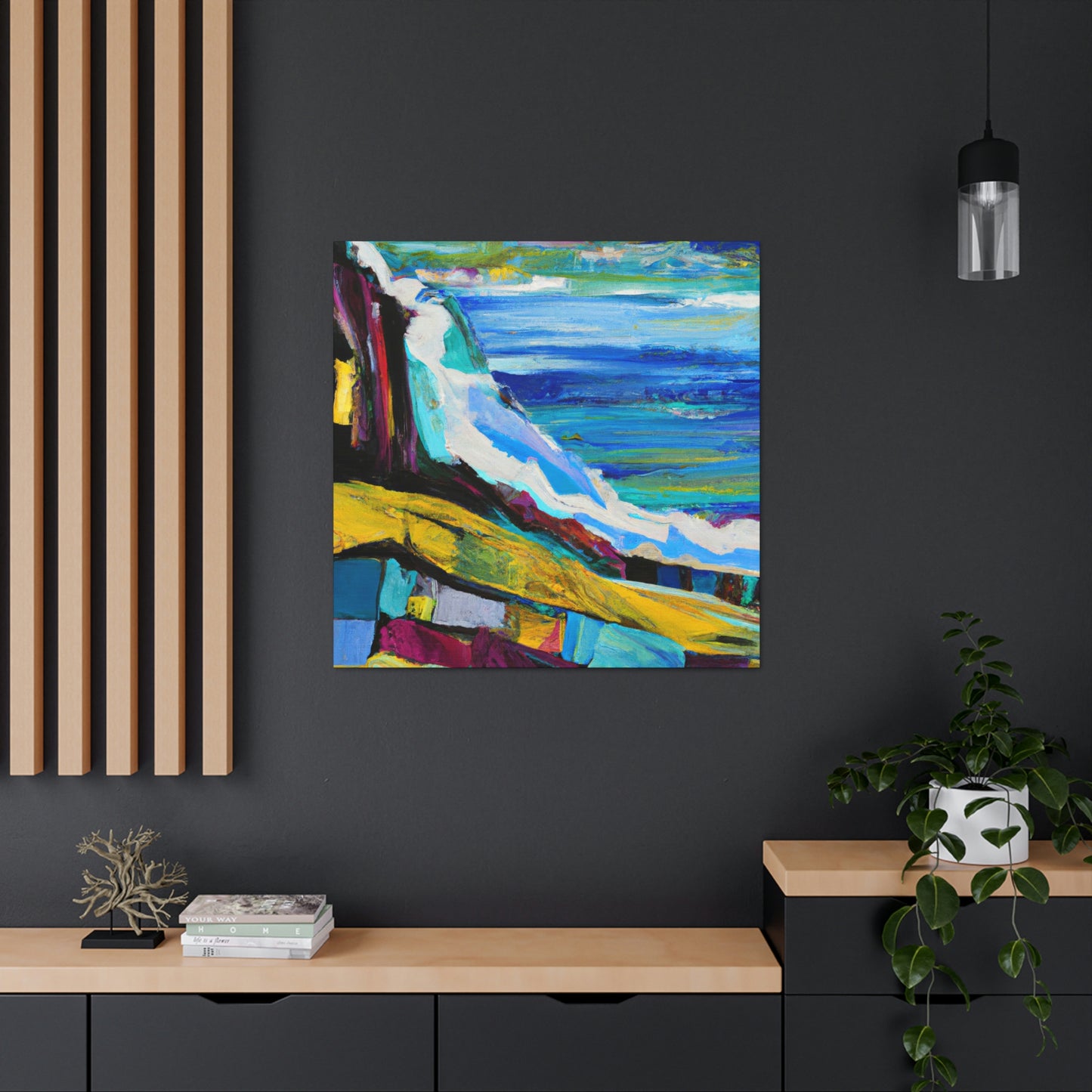 "Surging Seaside Sunset" - Canvas