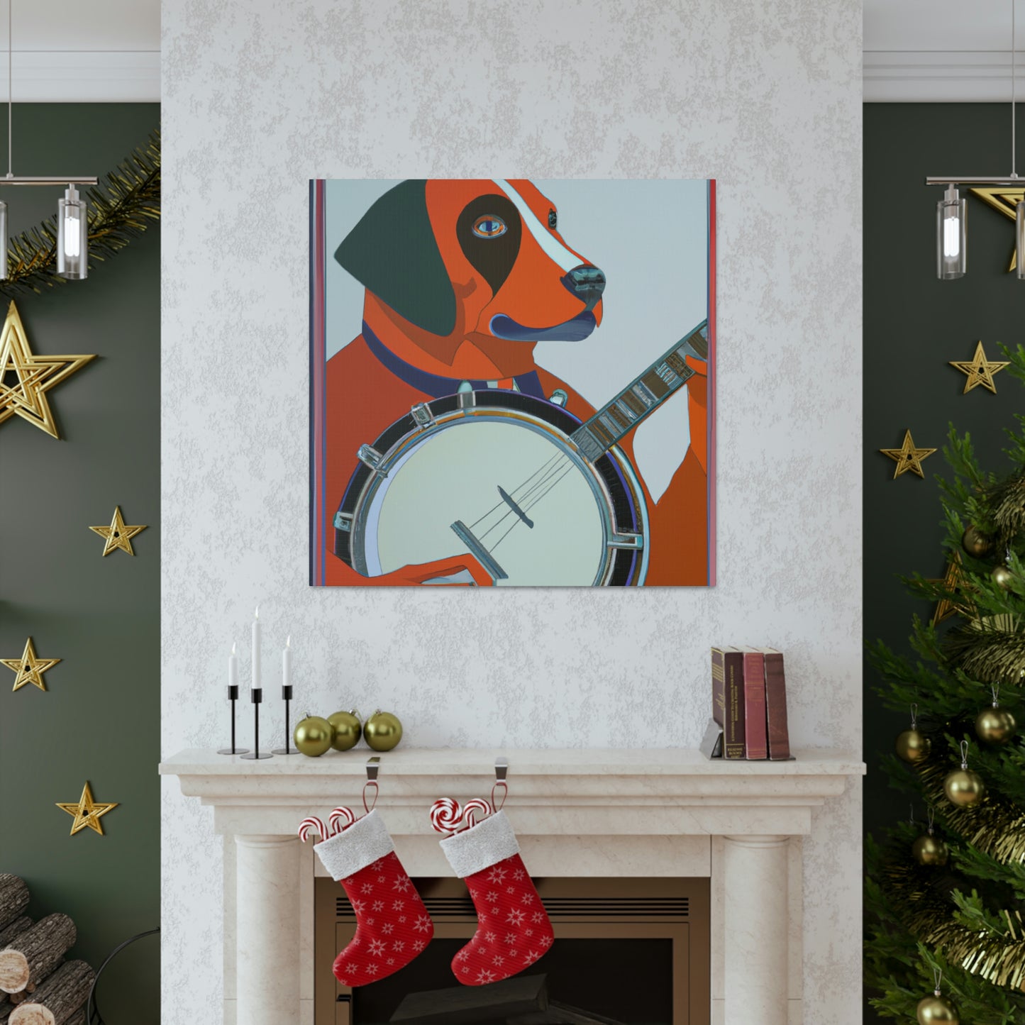 "Banjo's Glittering Strum" - Canvas