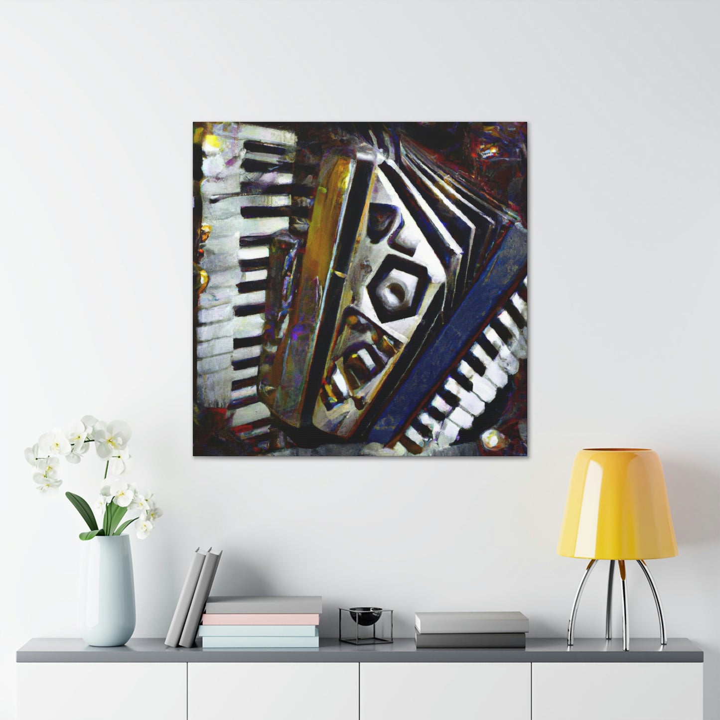 Accordion in Abstraction - Canvas