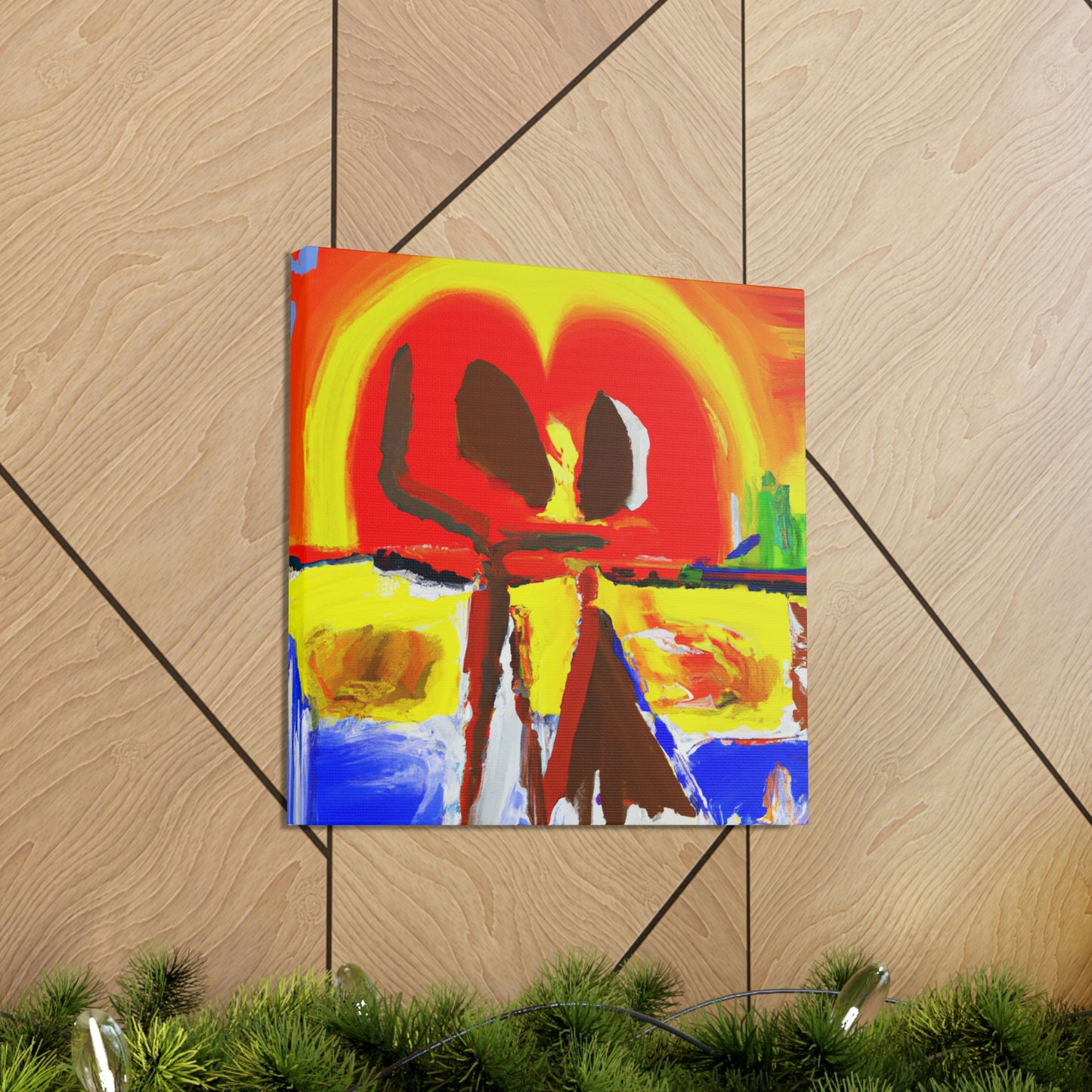 Love at Sunset - Canvas