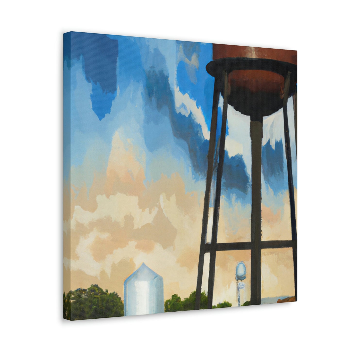 "Cityscape Monumental Towers" - Canvas