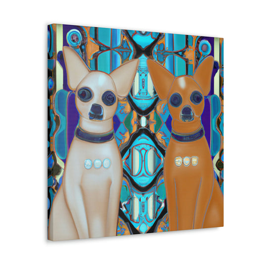 "Glimmering Chihuahua Glare" - Canvas