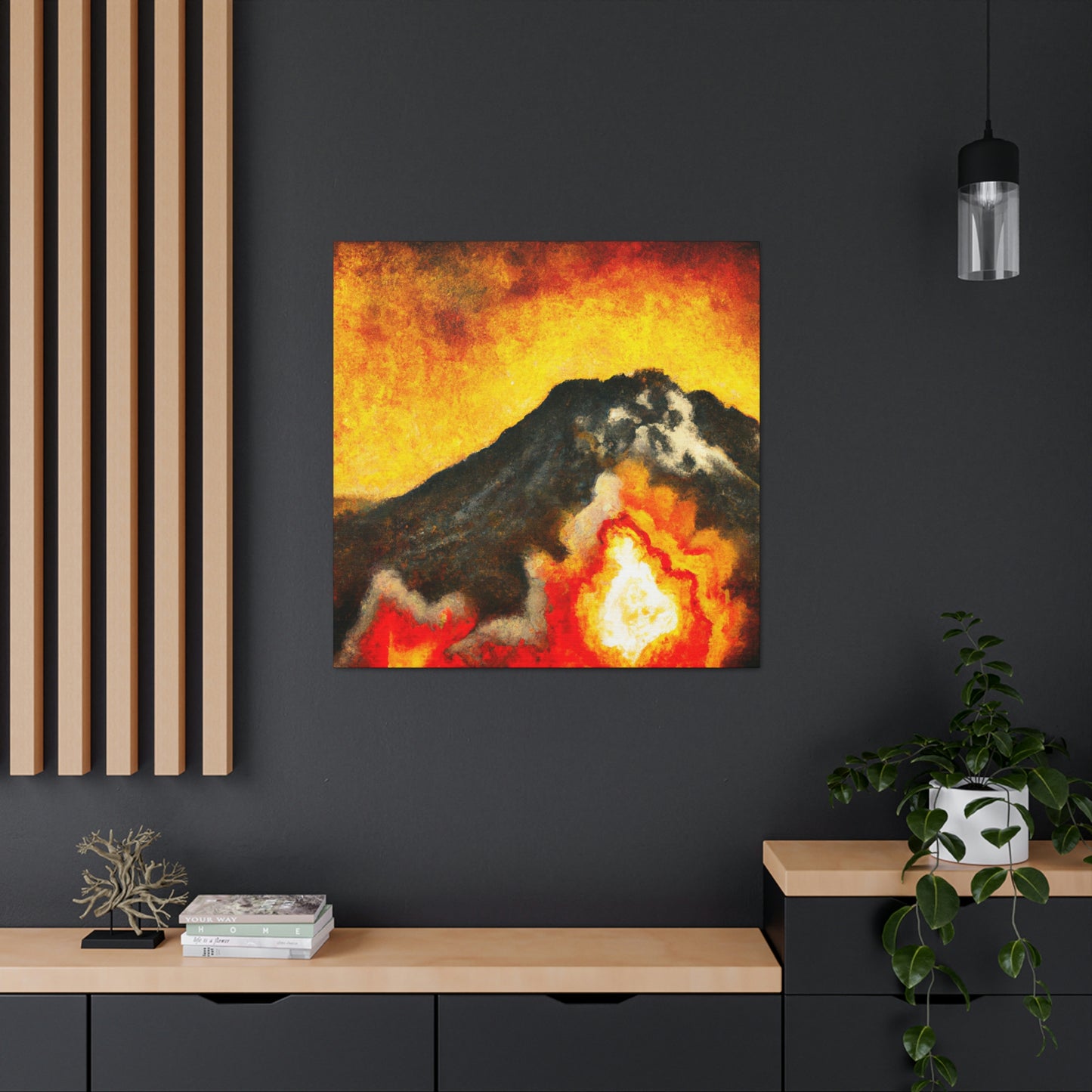 Volcanic Inferno Blaze - Canvas