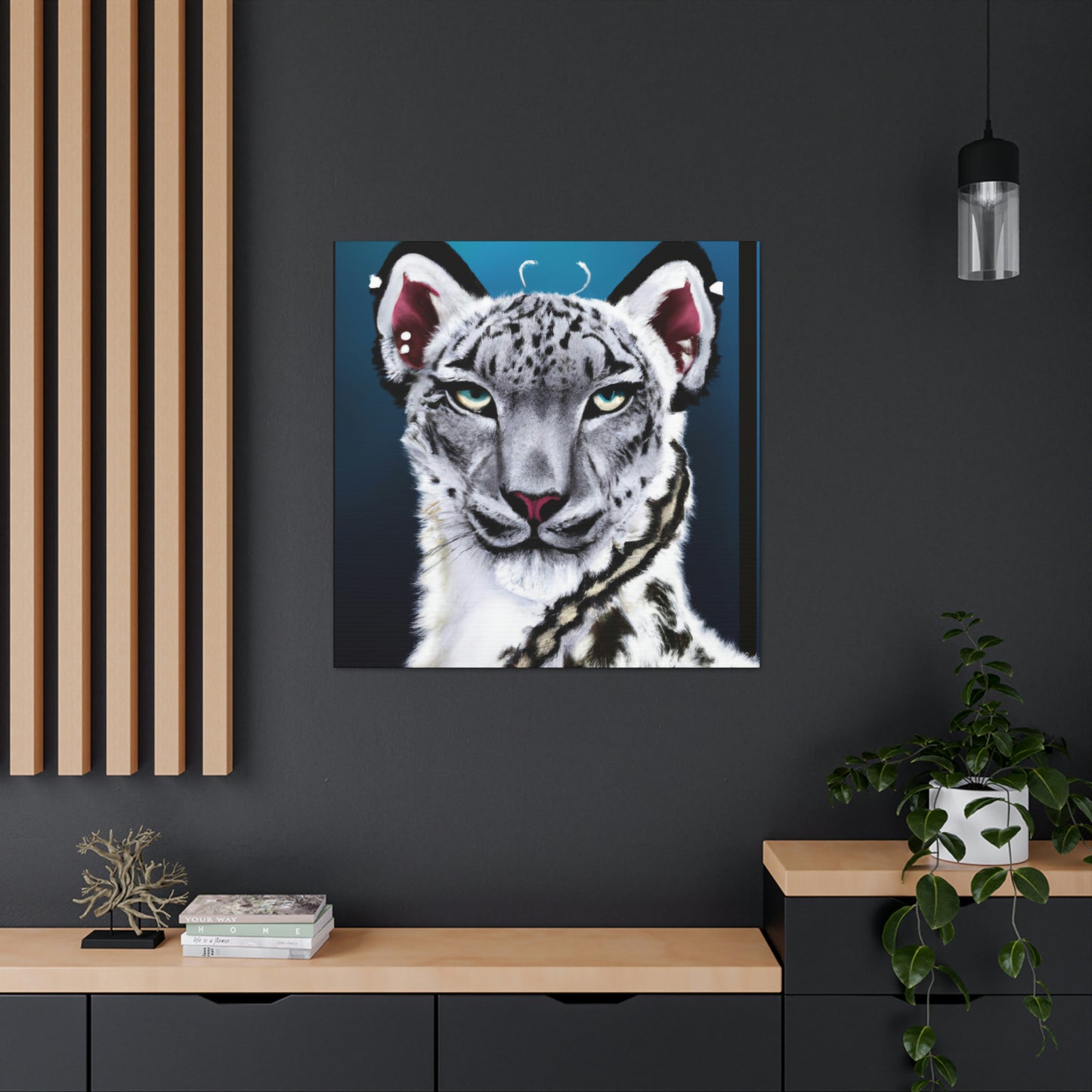 "Frozen Leopard Luxury" - Canvas