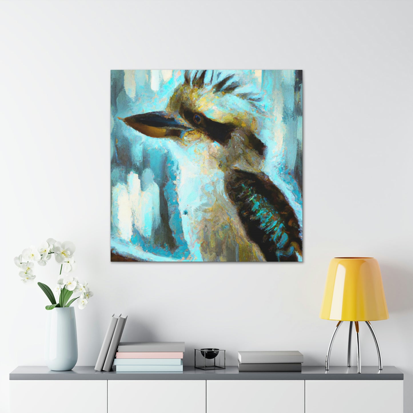 Kookaburra in Flight - Canvas