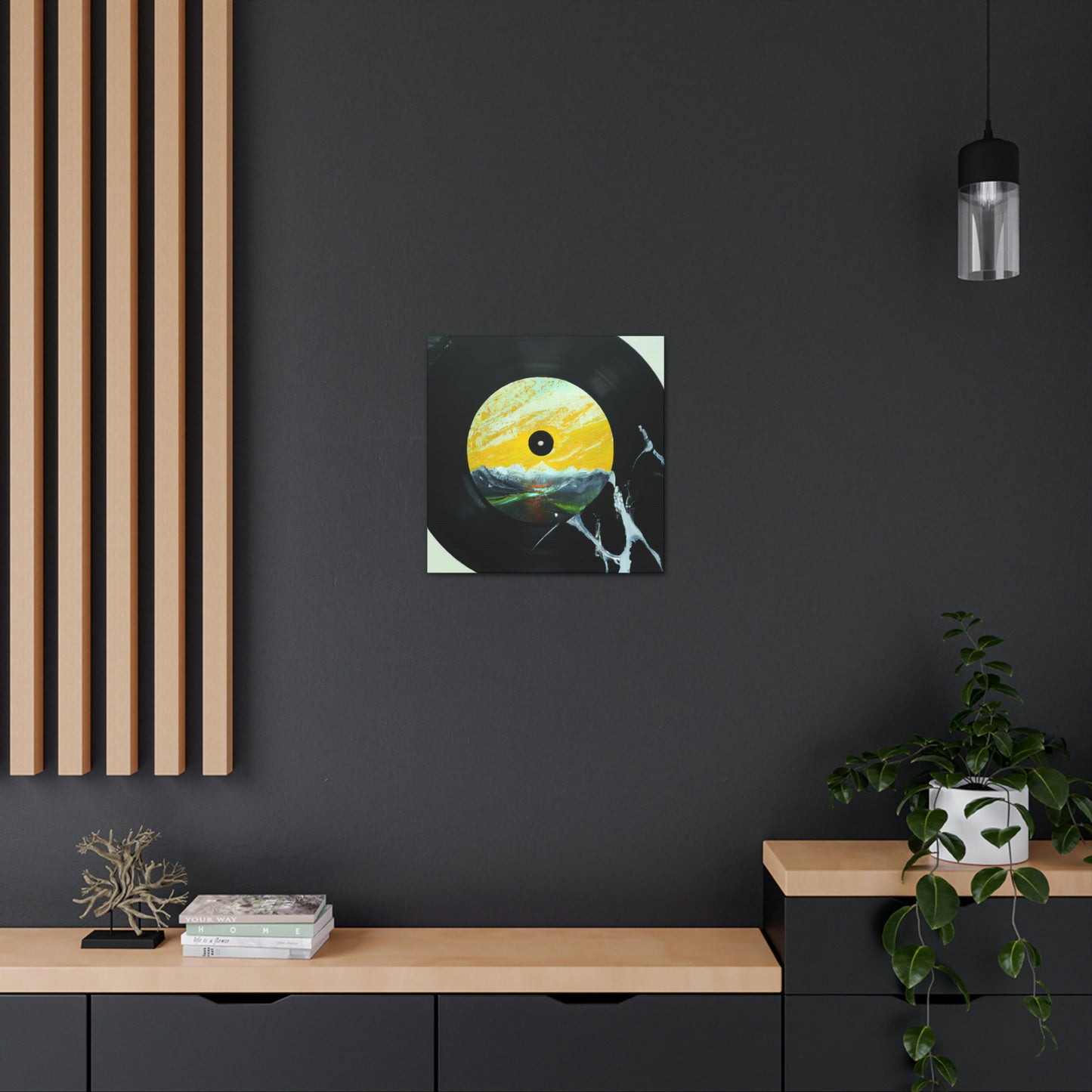 Vinyl Record Reflection - Canvas